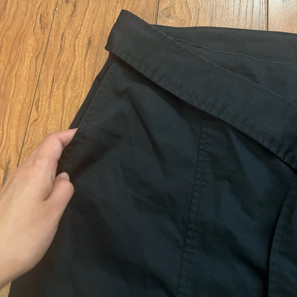 Eloquii 14 Navy Blue Business Casual Pants Belt Pockets Tapered Pockets Zip - Picture 3 of 10